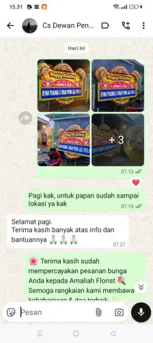 Testimonial Papan Bunga Pernikahan kawasan industri terpadu batang